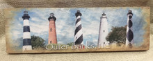 Lighthouses of the Outer Banks Wood Wall Art