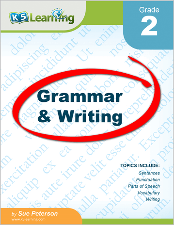 Grade 2 Grammar Workbook - Cover