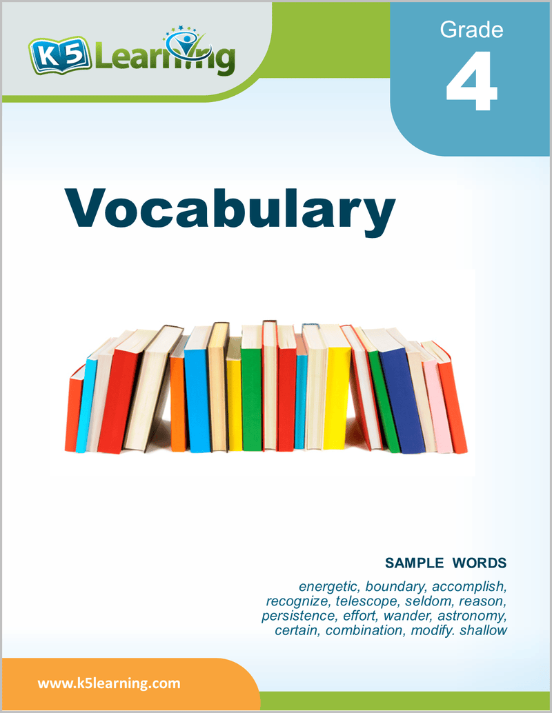 K5　Workbook　from　Vocabulary　Grade　Learning