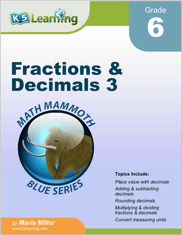 Fractions and Decimals 3 - Book Cover