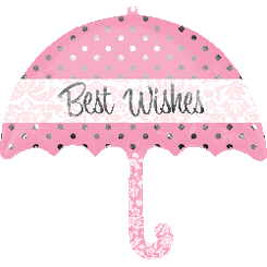 30" Best Wishes Umbrella