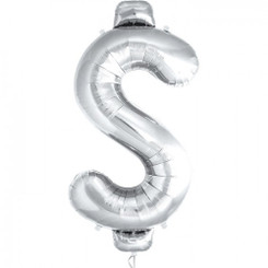 Dollar Sign - Silver - Helium 34 in