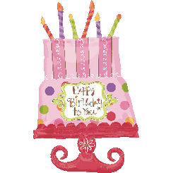 34" Sweet Stuff Birthday Cake