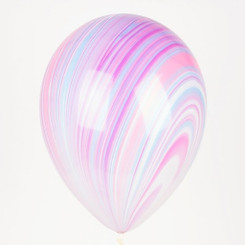 11" Purple/blue Marble Latex Balloon