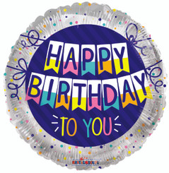 18" Happy Birthday To You Banner Foil Balloon