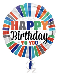 18" Happy Birthday to You foil balloon