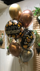  chrome metallic birthday balloon bouquet