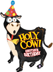 42" Holy Cow Bday foil balloon