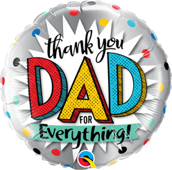 18" thank you DAD for everything!