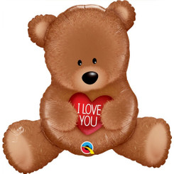  35" I Love You bear foil balloon