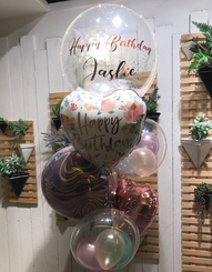  Birthday Crystal balloon bouquet 