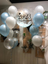  Icy Blue crystal balloons bouquet