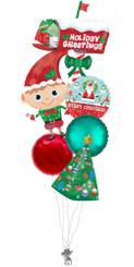   Christmas Greetings balloon bouquet