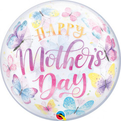 22" Mother's Day Butterflies Bubble balloon