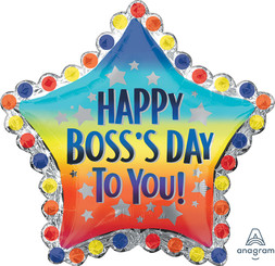 30" Jumbo Happy Boss's Day to You Foil balloon