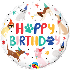 18" Doggie Birthday Party foil balloon