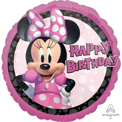 18" Minnie Forever Birthday foil balloon