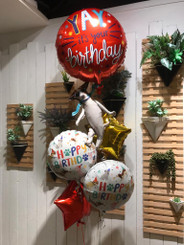   Cool Doggie birthday balloon bouquet