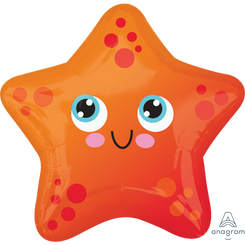 18" Sea friends starfish foil balloon