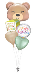   Baby bear birthday balloon bouquet