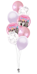   Cutie cats birthday balloon bouquet