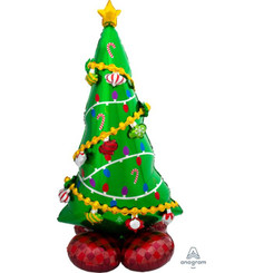 59" Airloonz Christmas Tree foil balloon