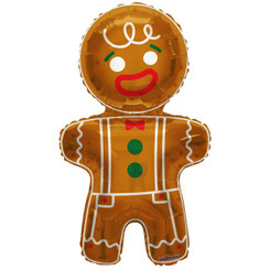 36" Gingerbread Man foil balloon