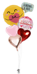    Love and hug balloon bouquet