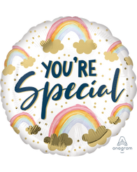18" You're Special rainbow foil balloon