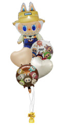      Birthday Labubu balloon bouquet 1
