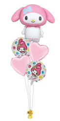    Melody birthday balloon bouquet