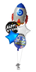     Astronaut birthday foil balloon bouquet