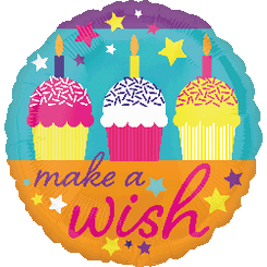 18" Make A Wish Cupcakes
