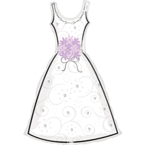 36" Wedding Dress