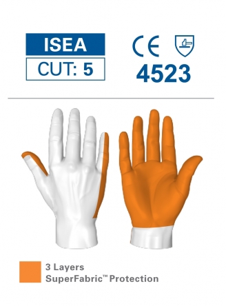 HexArmor 6044 PointGuard X SuperFabric Needlestick Resistant Gloves Protection Zones