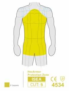 HexArmor AP322 Protective Apron 24 In. x 30 In. Double Layer Protection Zones