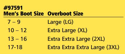 Men's Boot Size 97591