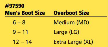 Men's Boot Size 97590