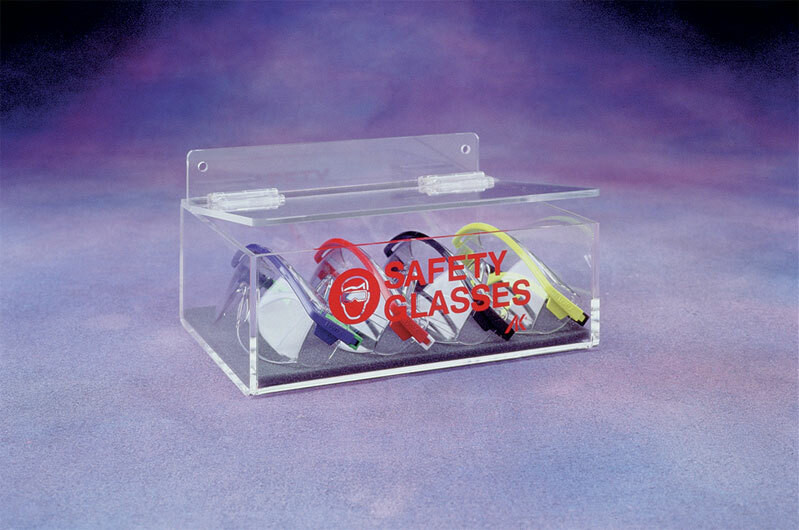 AK230 Safety Glass Holder with Clear Impact Acrylic