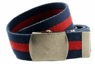 Navy Belt with Red Stripe