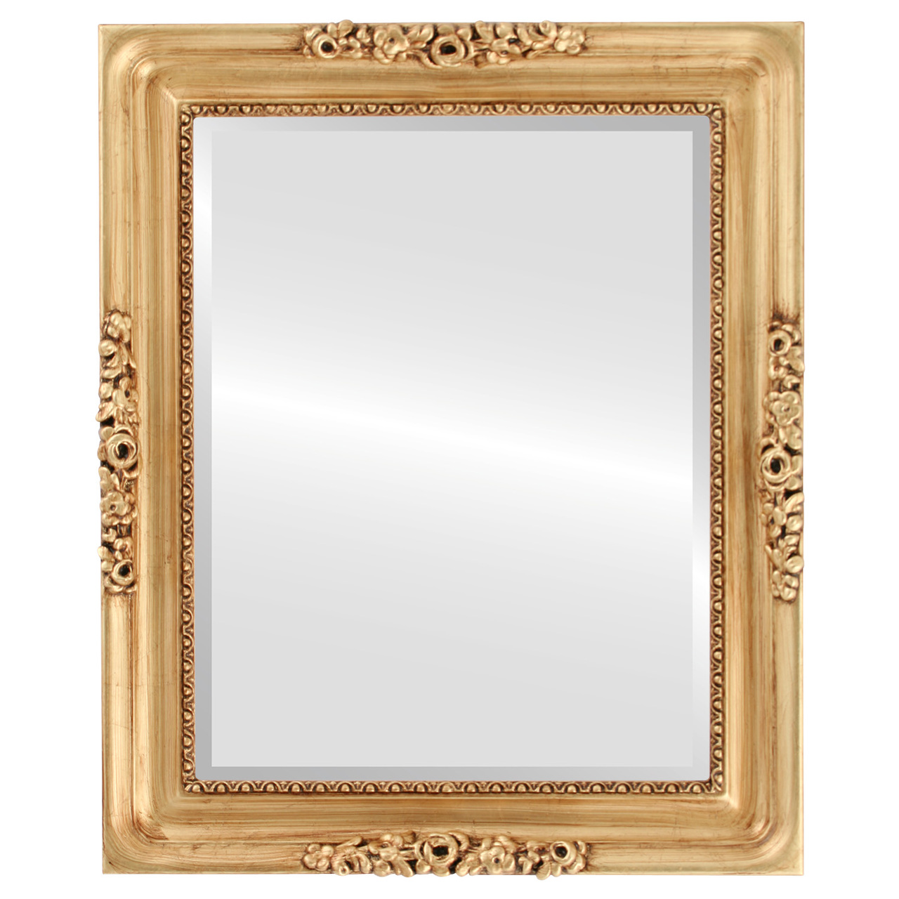 Versailles Rectangle Gold Leaf Mirror