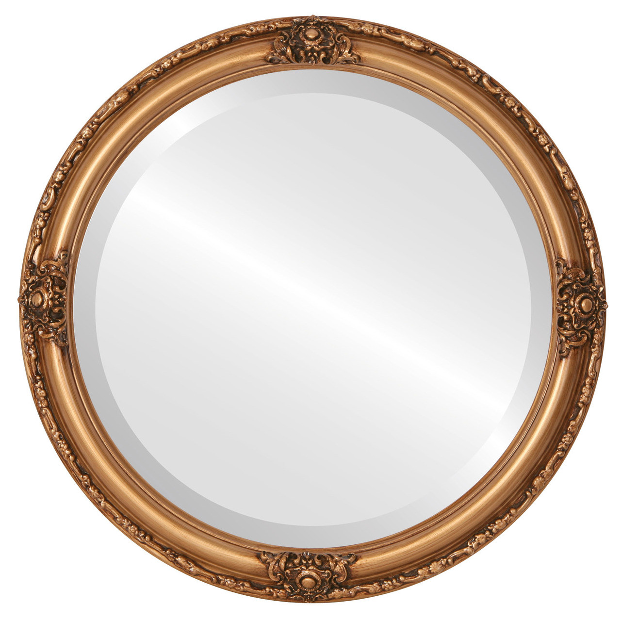 Antique Gold Round Mirrors from $136 | Free Shipping