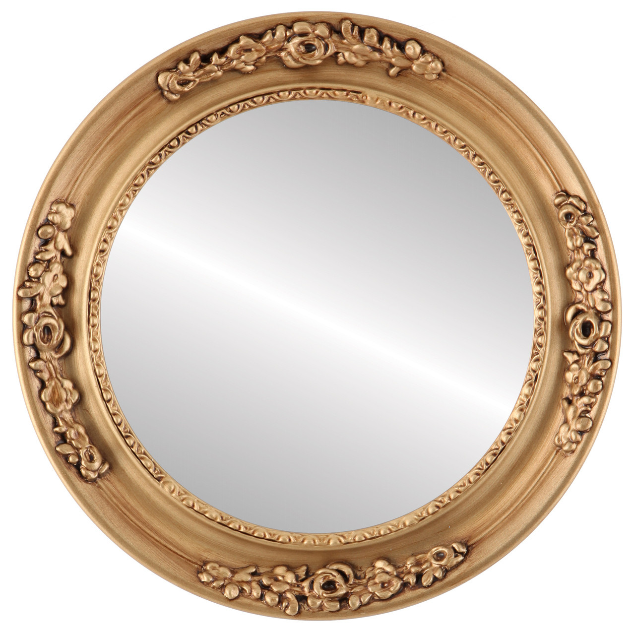Vintage Gold Round Mirrors from $146 | Free Shipping