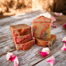 Rose Patchouli goats milk soap