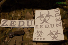 ZEDU Sticker Set, Black