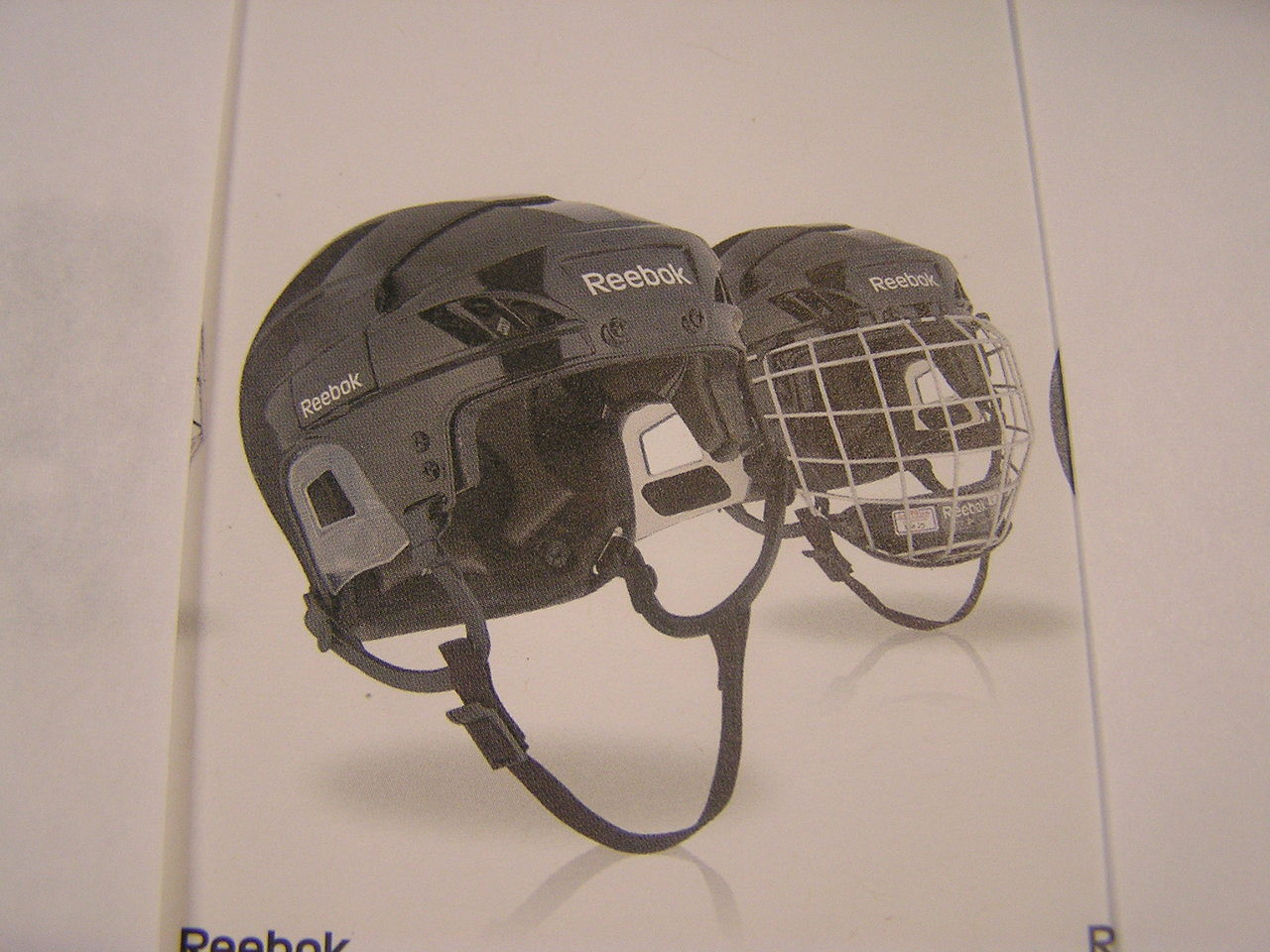 reebok ice hockey helmet