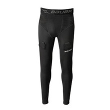 The Bauer NG 37.5 Premium Compression Hockey Jock Pant is the next generation premium compression jock. These are a breathable and snug-fitting jock pant that provide great coverage to your vital area. 37.5™ technology is infused in the polyester to use your body heat to evaporate the moisture around your skin and the surrounding fabric, keeping you cooler.

Any fabric that has 37.5™ integrated in it will dry up to 5 times faster than other similar fabrics and have an anti-odor feature that rejuvenates each time you wash it. The protective cup included is held in place with an elastic suspension system so you're always covered. Mesh inserts throughout the jock increase air circulation and Velcro socks tabs keep your ice socks from falling.