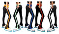Solid Color 2" Waist and 1" Cuff and Stripe
Fabric: 90% Polyester, 10% Spandex
Made in U.S.A. by ChloeNoel Skate & Sportswear
Stay warm during practice, simply slip on these sporty striped pants. 
Innovative fabric allows the body's moisture to pass through the garment.
The fast-wicking inner surface is super comfortable next to the skin.
Finish resists odor-causing bacteria.
Lightly sanded-face fabric keeps you extra comfort and warm.