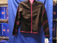 This Crystal Spiral Sleeve Ice Skating Jacket will bring sparkle to your practice. Perfect match to the PS96 crystal spiral pants, it has a front zipper, no hood and is fitted with princess seams. Made with a jersey faced exterior and a heavy weight French Terry knit inside for extra comfort and warmth. The Innovative fabric allows the body's moisture to pass through the garment and resists odor-causing bacteria. 