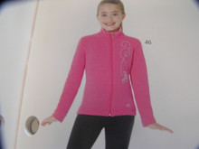 Mondor 24483 Polartec Rhinestone Skating Jacket Team or training Polartec Jacket Rhinestone design at Front Branded Garment